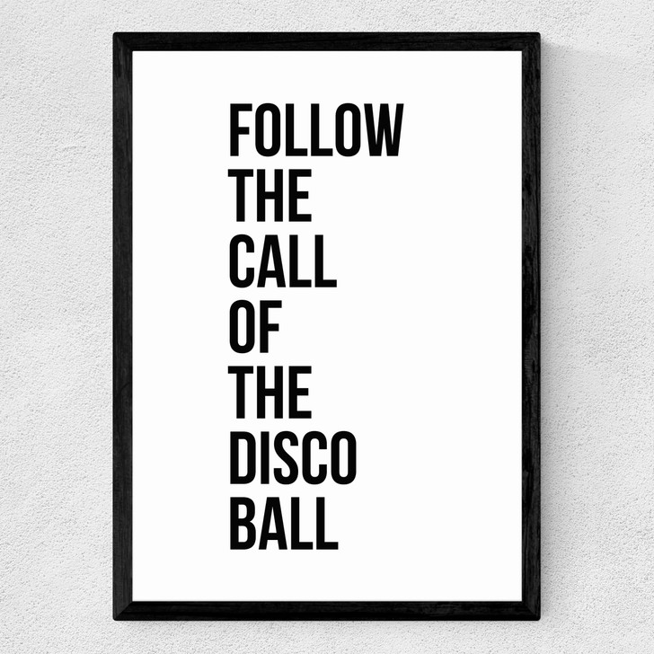 Disco Ball Medium Black Frame