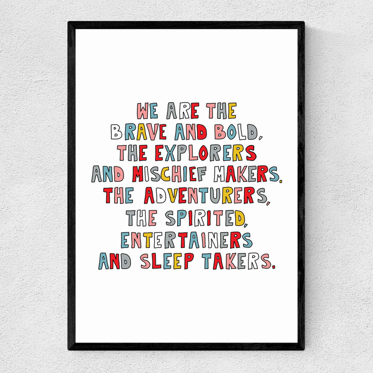 We Are The Young Narrow Black Frame