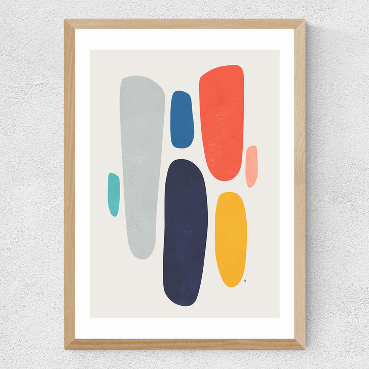 Falling Medium Oak Frame