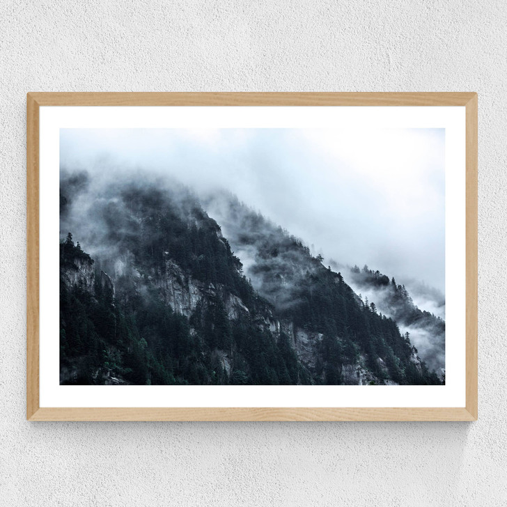 Snowy Mountains Medium Oak Frame