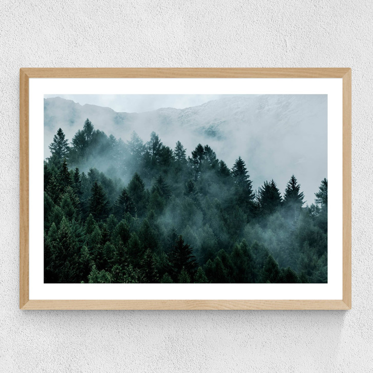 Foggy Hills Medium Oak Frame