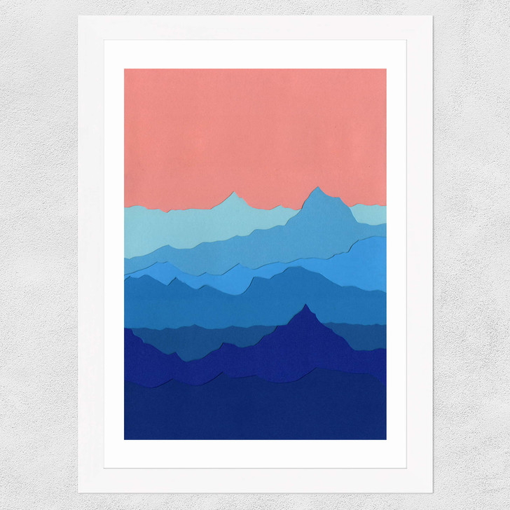 Blue Mountains Wide White Frame