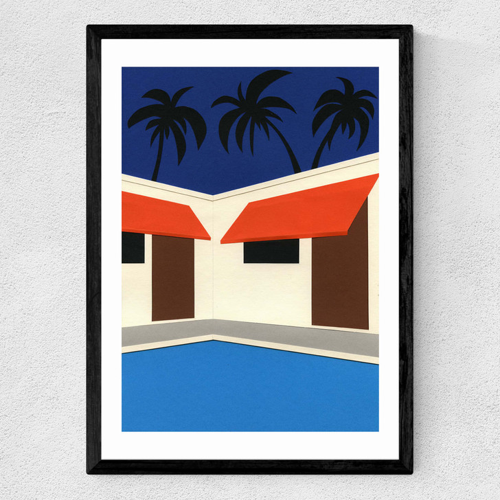 Broadway Motel South Park Los Angeles II Medium Black Frame Broadway Motel South Park Los Angeles II Medium Black Frame