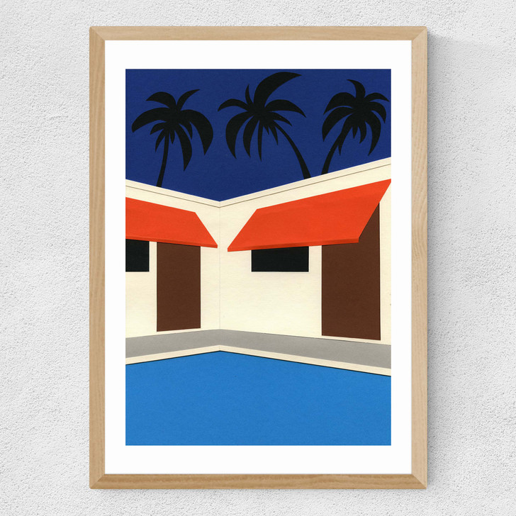 Broadway Motel South Park Los Angeles II Medium Oak Frame Broadway Motel South Park Los Angeles II Medium Oak Frame