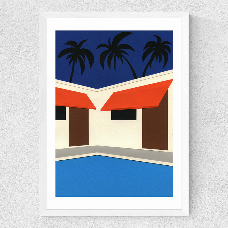 Broadway Motel South Park Los Angeles II Medium White Frame Broadway Motel South Park Los Angeles II Medium White Frame