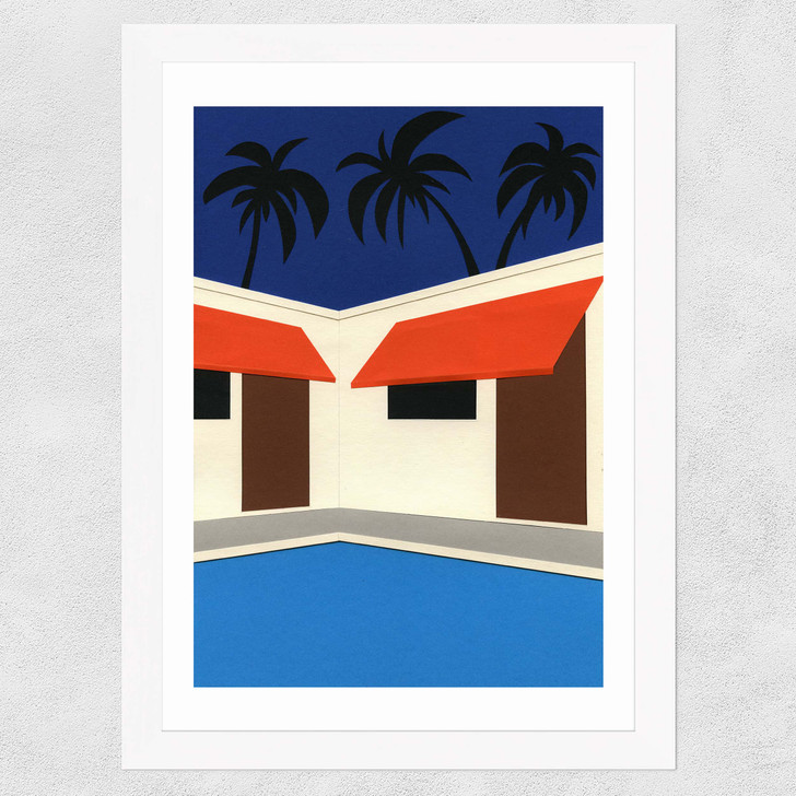 Broadway Motel South Park Los Angeles II Wide White Frame Broadway Motel South Park Los Angeles II Wide White Frame