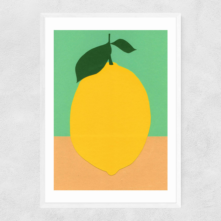 Lemon by Rosi Feist Narrow White Frame Lemon by Rosi Feist Narrow White Frame