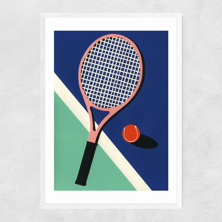 Malibu Tennis Club Narrow White Frame