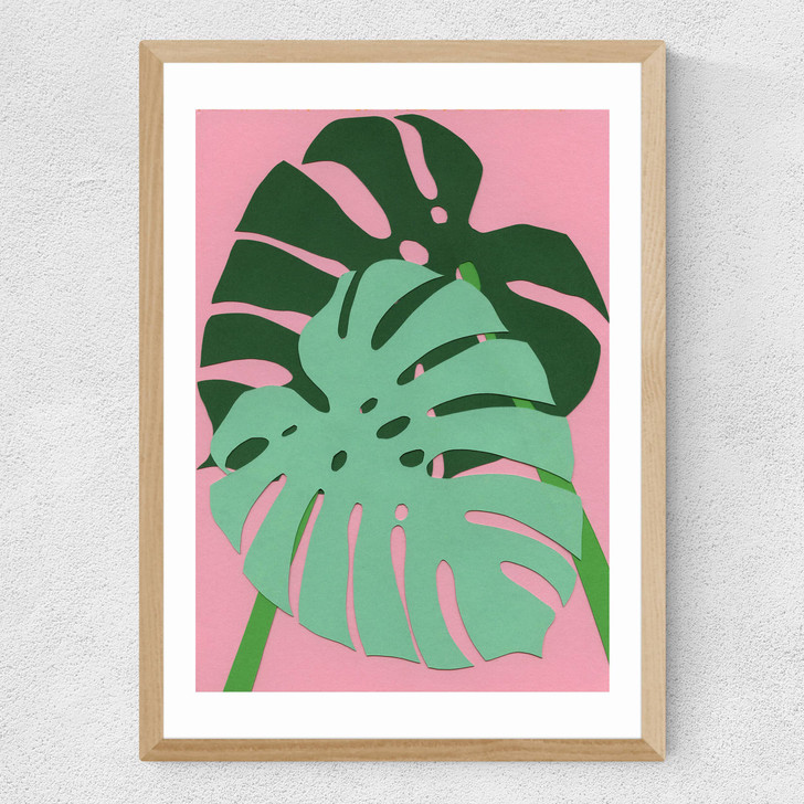 Monstera by Rosi Feist Medium Oak Frame Monstera by Rosi Feist Medium Oak Frame