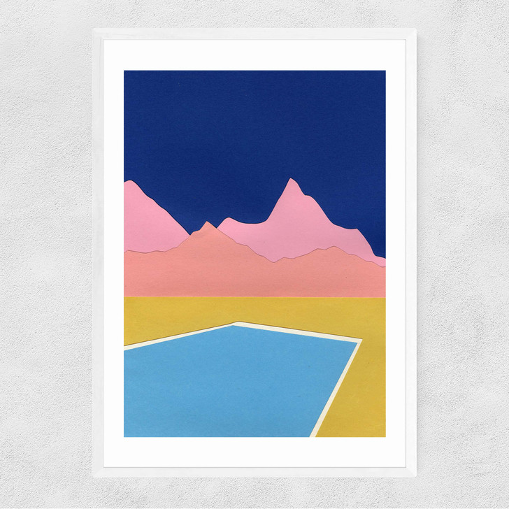 Pool in the Hills Narrow White Frame Pool in the Hills Narrow White Frame