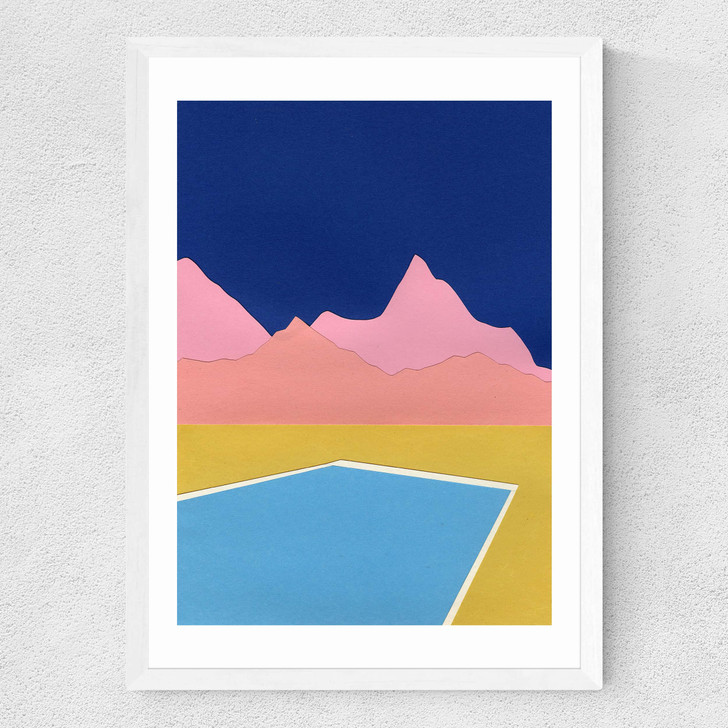 Pool in the Hills Medium White Frame Pool in the Hills Medium White Frame