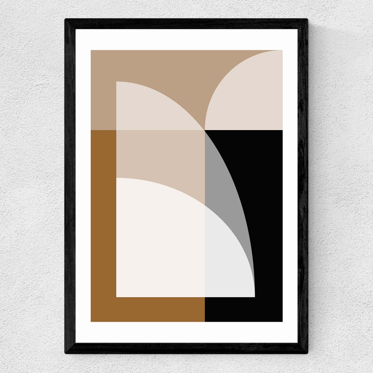 Forms I by Rafael Farias Medium Black Frame
