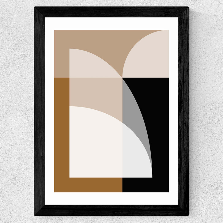 Forms I by Rafael Farias Wide Black Frame