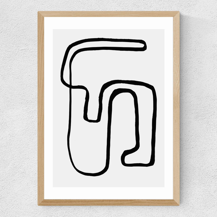 Wanderdraw II by Rafael Farias Medium Oak Frame Wanderdraw II by Rafael Farias Medium Oak Frame