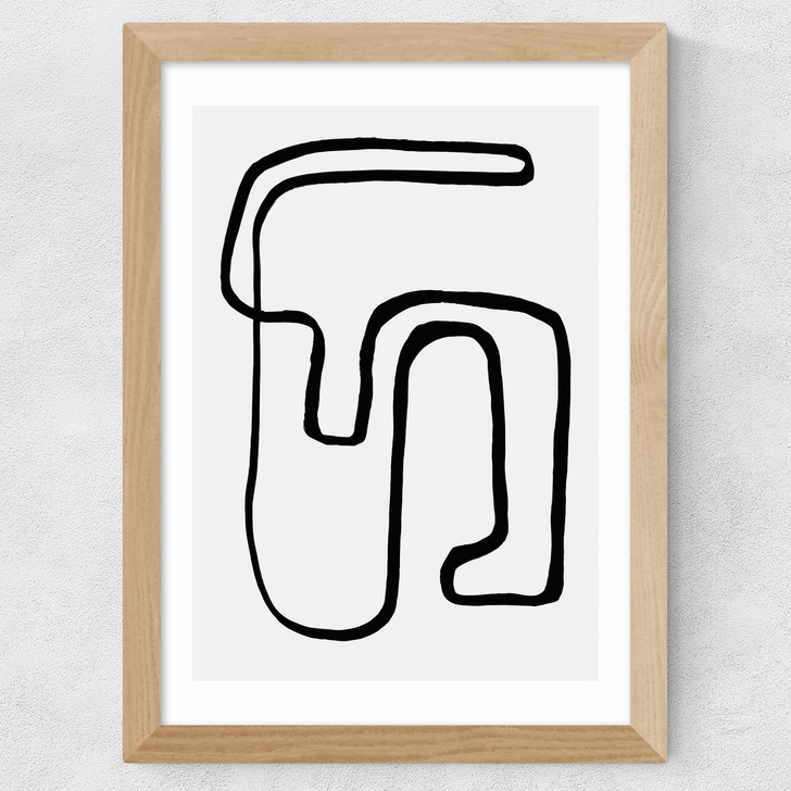 Wanderdraw II by Rafael Farias Wide Oak Frame Wanderdraw II by Rafael Farias Wide Oak Frame