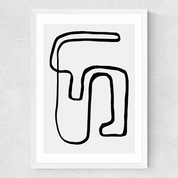 Wanderdraw II by Rafael Farias Medium White Frame Wanderdraw II by Rafael Farias Medium White Frame