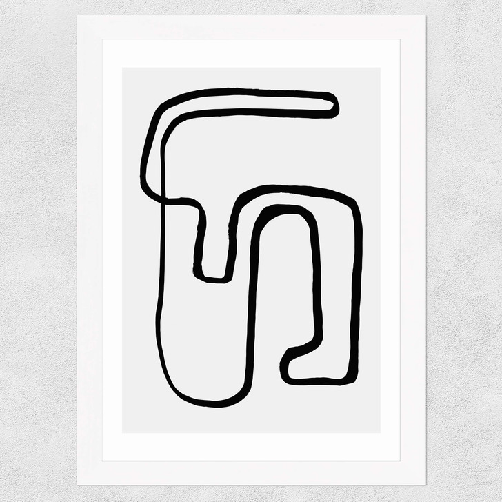 Wanderdraw II by Rafael Farias Wide White Frame