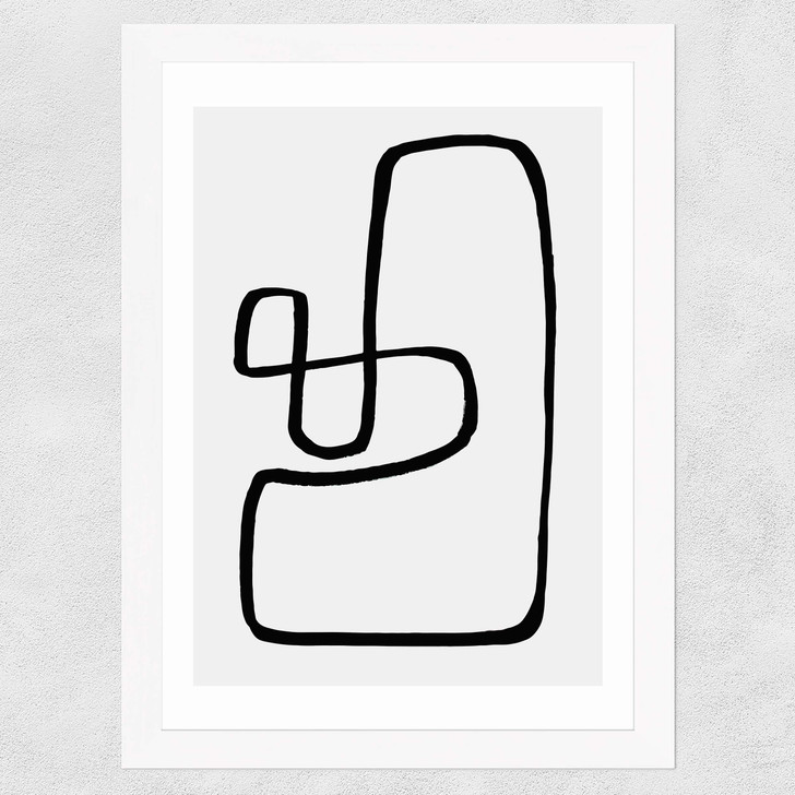 Wanderdraw III by Rafael Farias Wide White Frame