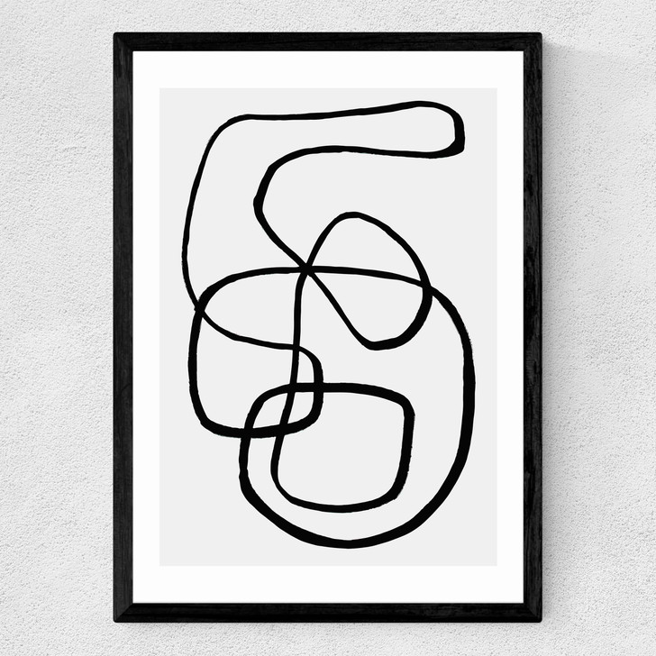 Wanderdraw IV by Rafael Farias Medium Black Frame Wanderdraw IV by Rafael Farias Medium Black Frame