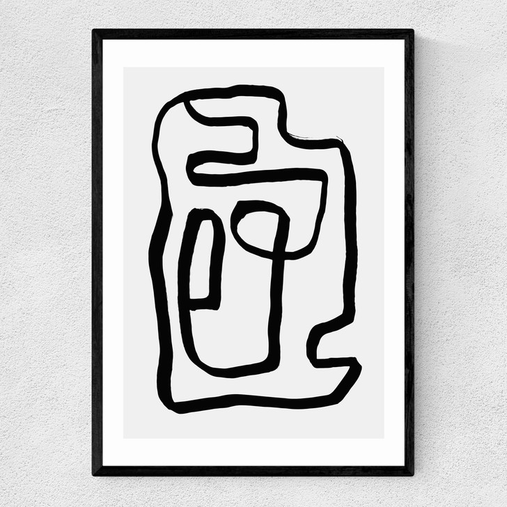 Wanderdraw V by Rafael Farias Narrow Black Frame