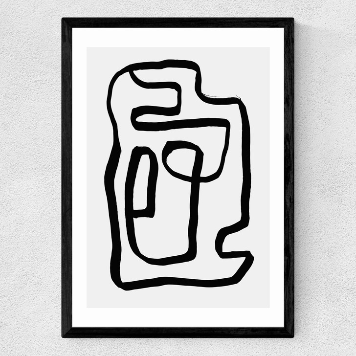 Wanderdraw V by Rafael Farias Medium Black Frame