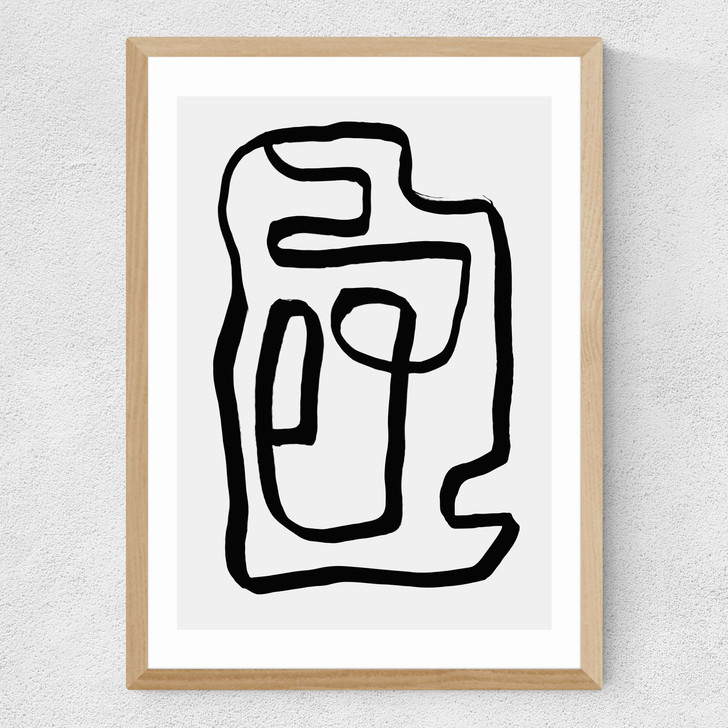 Wanderdraw V by Rafael Farias Medium Oak Frame