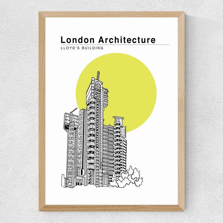 Lloyds Building Sulphur Medium Oak Frame Lloyds Building Sulphur Medium Oak Frame