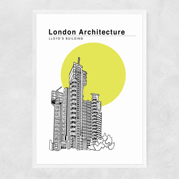 Lloyds Building Sulphur Narrow White Frame Lloyds Building Sulphur Narrow White Frame
