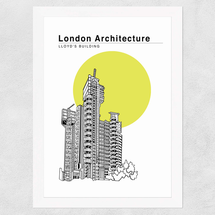 Lloyds Building Sulphur Wide White Frame Lloyds Building Sulphur Wide White Frame