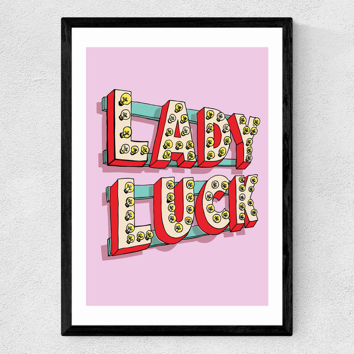 Lady Luck Medium Black Frame Lady Luck Medium Black Frame