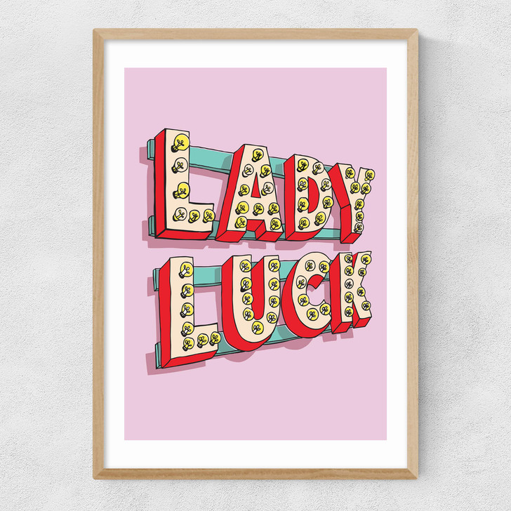 Lady Luck Narrow Oak Frame Lady Luck Narrow Oak Frame