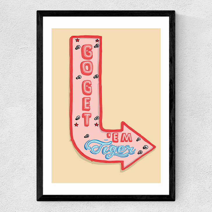 Go Get'em Tiger Medium Black Frame Go Get'em Tiger Medium Black Frame