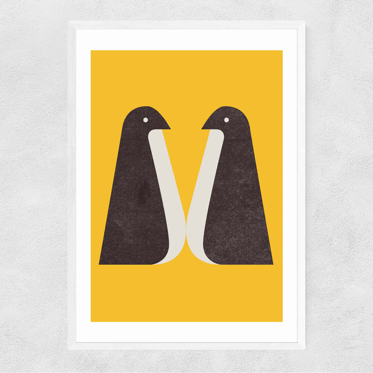 Penguin by In House Narrow White Frame Penguin by In House Narrow White Frame