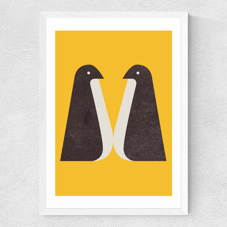 Penguin by In House Medium White Frame Penguin by In House Medium White Frame