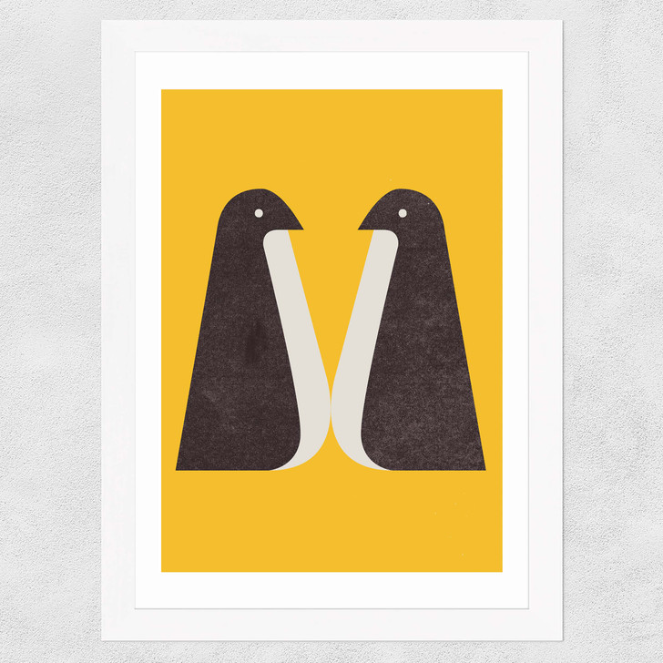 Penguin by In House Wide White Frame