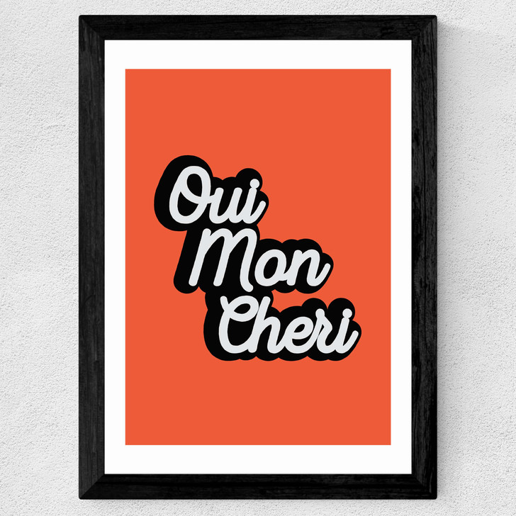 Oui Mon Cheri Wide Black Frame Oui Mon Cheri Wide Black Frame
