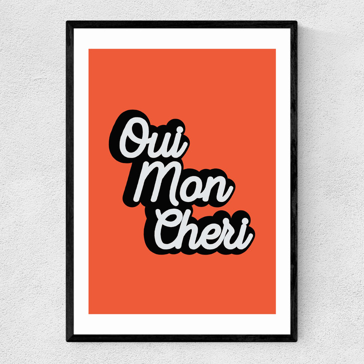 Oui Mon Cheri Narrow Black Frame