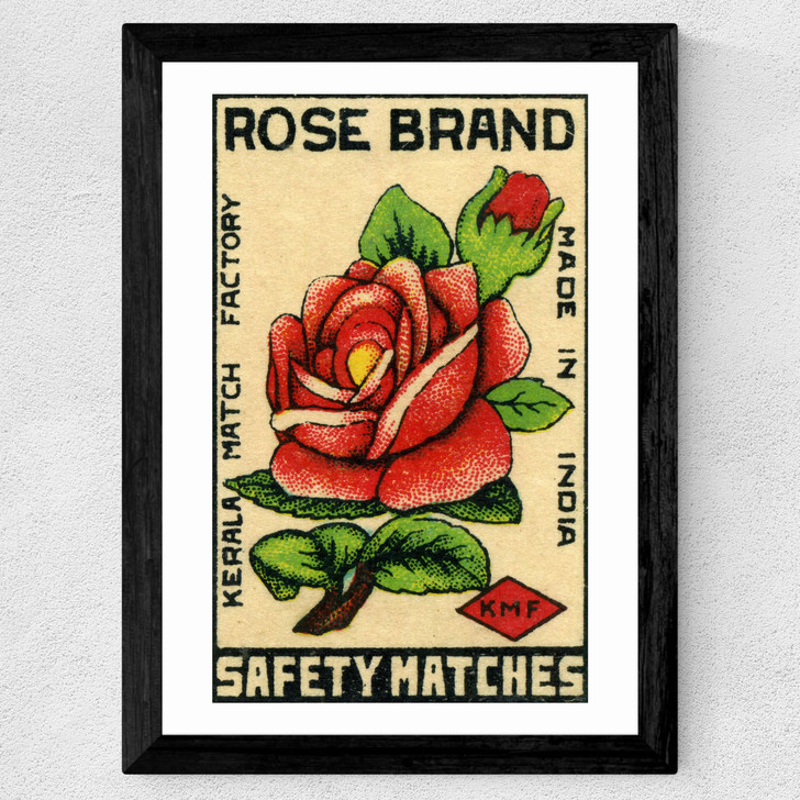 Rose Brand Matchbox Wide Black Frame Rose Brand Matchbox Wide Black Frame