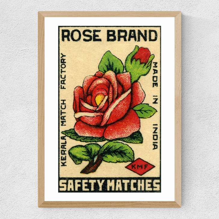 Rose Brand Matchbox Medium Oak Frame Rose Brand Matchbox Medium Oak Frame