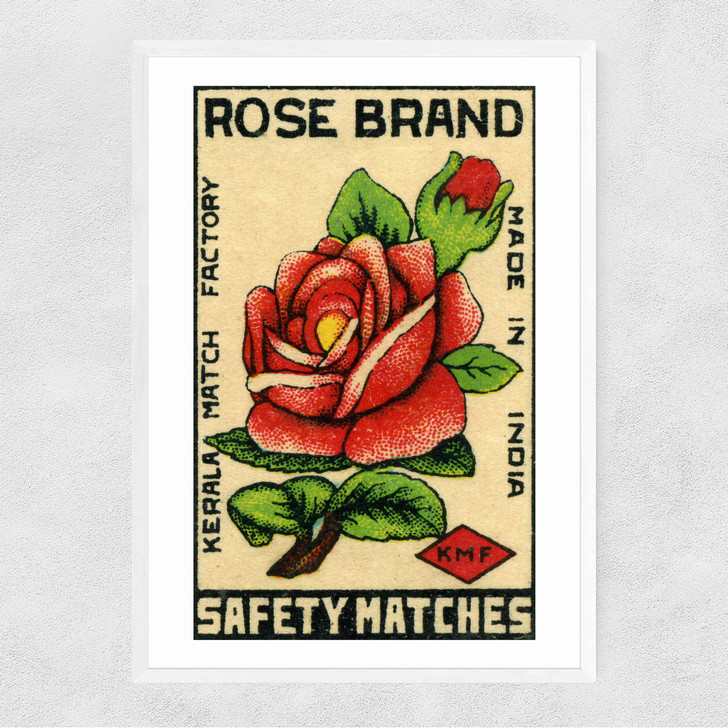 Rose Brand Matchbox Narrow White Frame Rose Brand Matchbox Narrow White Frame