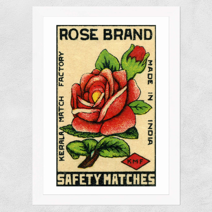 Rose Brand Matchbox Wide White Frame Rose Brand Matchbox Wide White Frame