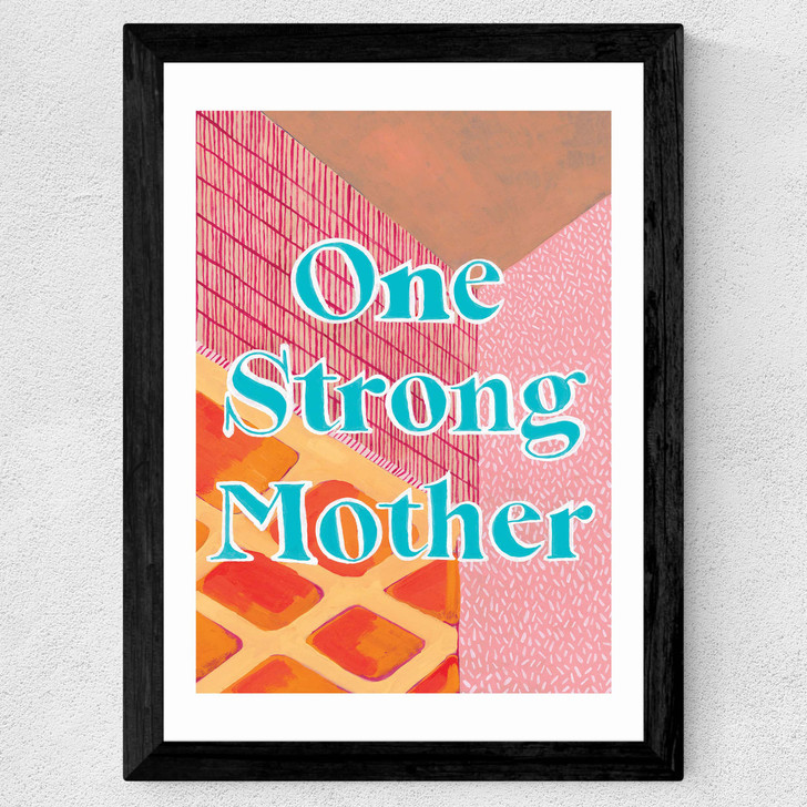 Strong Mother Wide Black Frame