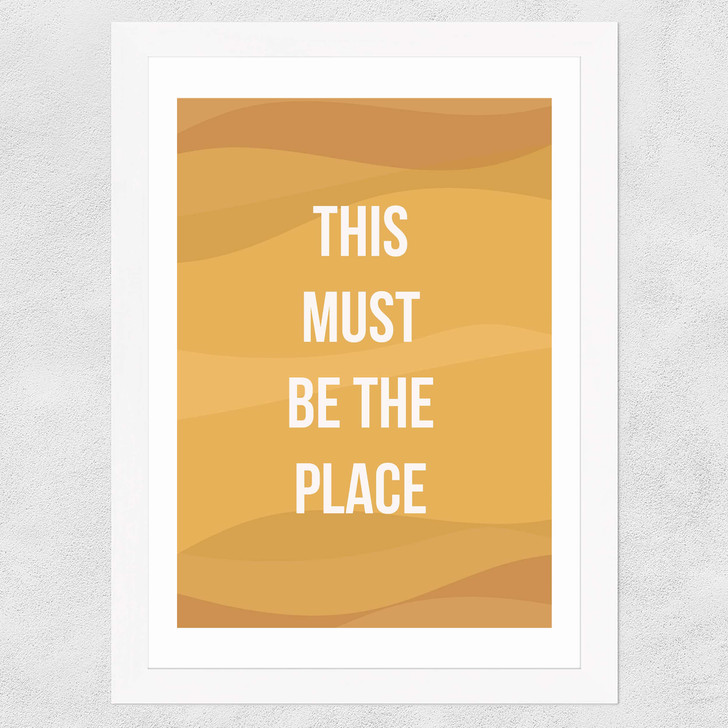 This Must be the Place by Native State Wide White Frame