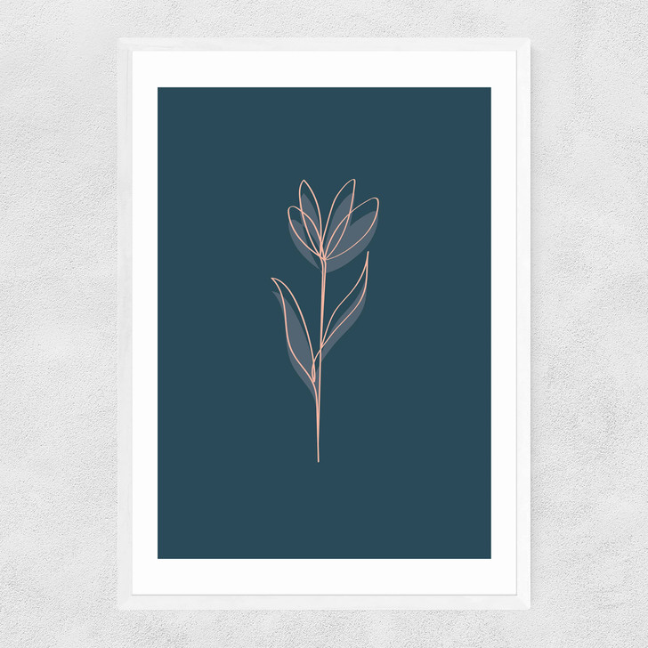 Bloom by Native State Narrow White Frame Bloom by Native State Narrow White Frame