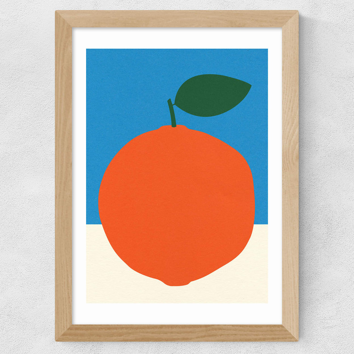 Orange (Blue & Orange) Wide Oak Frame Orange (Blue & Orange) Wide Oak Frame