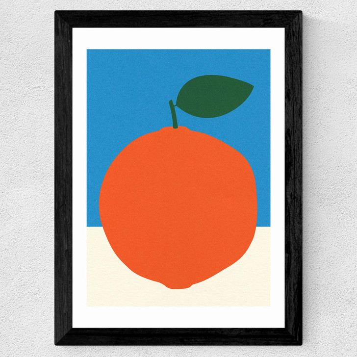 Orange (Blue & Orange) Wide Black Frame