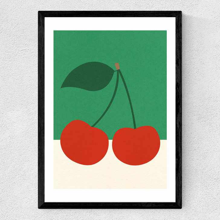 Cherries Medium Black Frame Cherries Medium Black Frame