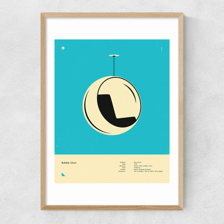 Blue Bubble Chair Narrow Oak Frame Blue Bubble Chair Narrow Oak Frame