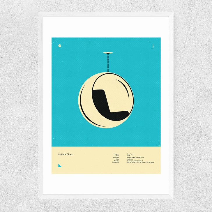 Blue Bubble Chair Narrow White Frame Blue Bubble Chair Narrow White Frame