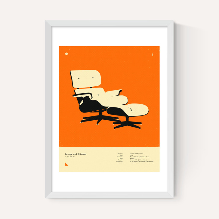 Orange Lounge Chair